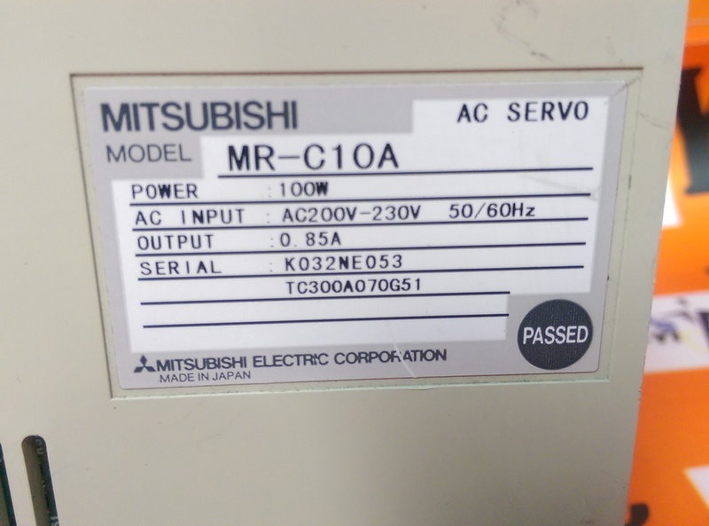 MITSUBISHI MR-C10A AC SERVO - 裕益科技自動化設備可程式編碼器PLC分散式控制系統DCS